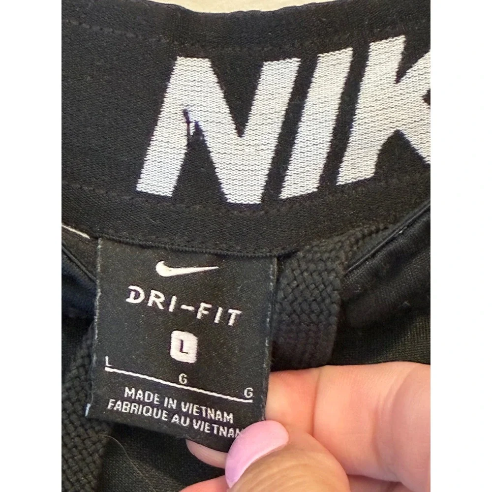 Nike Dri-FIT Mens Training Pants Black Athletic Joggers Size Large